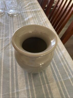 Neutral Glazed Ceramic Vase